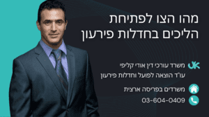 מהו הצו לפתיחת הליכים בחדלות פירעון - עורך דין אודי קליפי